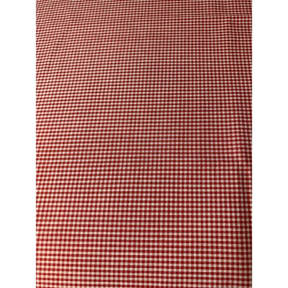 Red & White Gingham Cotton Fabric Fat Quarter 18"x22" Quilting - Picture 2 of 3